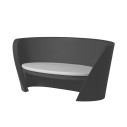 Set divano Rap con 2 poltrone Rap e tavolino Slide elefante grigio