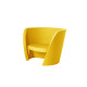 Set divano Rap con 2 poltrone Rap e tavolino Slide giallo zafferano
