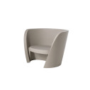 Set divano Rap con 2 poltrone Rap e tavolino Slide grigio tortora