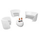 Set divano Rap con 2 poltrone Rap e tavolino Slide ambientazione