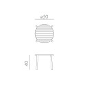 Set Doga Relax NARDI dimensioni tavolino
