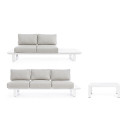Set Salotto angolare Konnor bianco Bizzotto vista