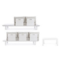 Set Salotto angolare Konnor bianco Bizzotto vista