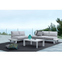 Set Salotto angolare Konnor bianco Bizzotto ambientazione