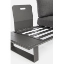Set Salotto angolare Konnor antracite Bizzotto dettaglio