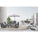 Set Salotto angolare Konnor antracite Bizzotto ambientazione