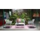 Set da giardino Panchina Net bench + 2 Poltrone Net Relax + 1 Tavolino Net