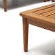 Set modulare Portitxol poltrona angolare, 2 poltrone e tavolino in legno massiccio di teak Kave Home dettaglio