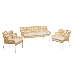 Set Robyn 2 poltrone e divano senape