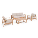 Set Salotto Baltic naturale Bizzotto vista
