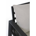 Set4 Salotto Captiva antracite Bizzotto dettaglio