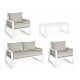 Set4 Salotto Captiva bianco Bizzotto vista