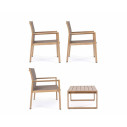 Set Salotto Kallen naturale Bizzotto vista