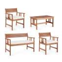 Set Salotto Noemi ecru Bizzotto vista