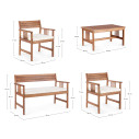 Set Salotto Noemi ecru Bizzotto dimensioni