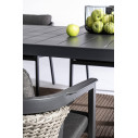 Set Tavolo + 6 Sedie Cordova antracite Bizzotto ambientazione
