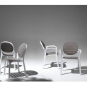 Set tavolo Alloro 140 con 4 sedie Palma Nardi Outdoor