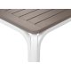 Set tavolo Alloro 140 con 4 sedie Palma Nardi Outdoor Bianco/Tortora