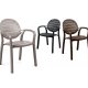 Set tavolo Alloro 140 con 4 sedie Palma Nardi Outdoor 