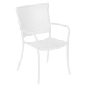 Set Tavolo Allungabile 230/300 Athena con 8 poltroncine Athena bianco opaco