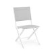 Set tavolo Elin pieghevole 110x70 con 4 sedie pieghevoli Elin Bizzotto bianco