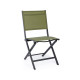 Set tavolo Elin pieghevole 110x70 con 4 sedie pieghevoli Elin Bizzotto antracite/verde