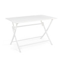 Set tavolo Elin pieghevole 110x70 con 4 sedie pieghevoli Elin Bizzotto bianco