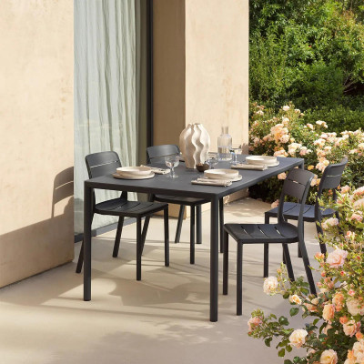 Set tavolo Piave 140x80 con 6 sedie Cassia bistrot