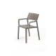 Set tavolo Rio 140 con 6 poltroncine Trill Nardi - Trill Armchair tortora