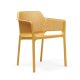 Set Tavolo Rio 140 con 6 sedie net dettaglio sedia Net senape