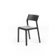 Set tavolo Rio 140 con 6 sedie Trill bistrot Dettaglio sedia antracite con cuscino