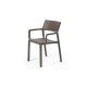 Set tavolo Rio 140 con 8 poltroncine Trill Nardi - Trill Armchair tabacco