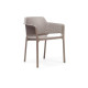 Set tavolo Rio 140 Extensible Bianco con 6 sedie Net Tortora Nardi ambientazione