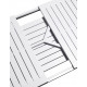Set tavolo Rio 140 Extensible Bianco con 6 sedie Net Tortora Nardi dettaglio
