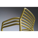 Set tavolo Rio 140 con 4 poltroncine Doga Armchair Nardi ambientazione