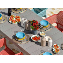 Set tavolo Rio 140 con 6 sedie Net Multicolor ambientazione