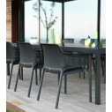Set Tavolo Rio 210 con 8 sedie net dettaglio tavolo Rio antracite