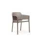Set Tavolo Rio 210 con 8 sedie net dettaglio sedia Net tortora