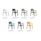 Set tavolo Rio 210 con 10 poltroncine Trill Nardi - Trill Armchair colori