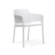Set tavolo Rio 210 Extensible Bianco con 6 sedie Net Bianche Nardi