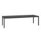 Set tavolo Rio 210 Extensible Antracite con 6 sedie Net Antracite Nardi 