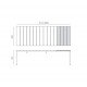 Set tavolo Rio 210 Extensible Antracite con 6 sedie Net Antracite Nardi dimensioni
