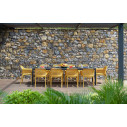 Set Tavolo Rio 210 con 6 sedie net bianco ambientazione