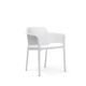 Set Tavolo Rio 210 con 6 sedie net bianco dettaglio sedia Net bianco