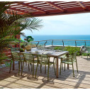 Set tavolo Rio 210 con 8 sedie Doga Bistrot Nardi ambientazione