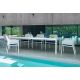 Set tavolo Rio 210 con 8 sedie Net Relax Bianco