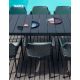 Set tavolo Rio 210 con 8 sedie Net Relax Antracite