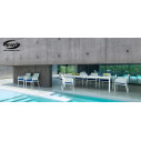Set tavolo Rio 210 con 8 sedie Net Relax Bianco