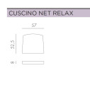 Set tavolo Rio 210 con 8 sedie Net Relax Dimensioni Cuscino 