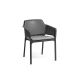Set Tavolo Rio 140 con 6 sedie net dettaglio sedia Net con cuscino